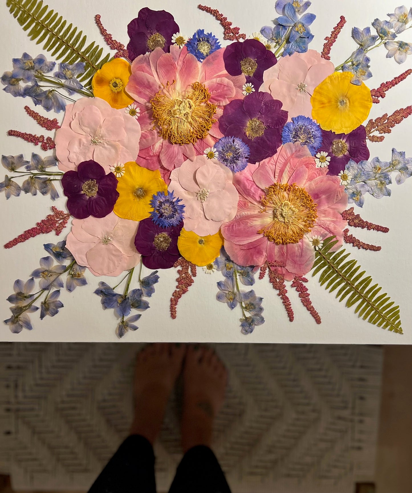Pressed Wedding Bouquet
